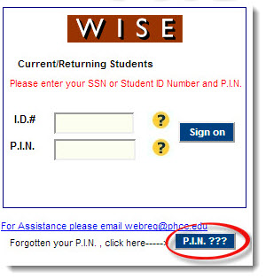 WISE - Registration, Grades, and Transcripts: E-Learning Guides